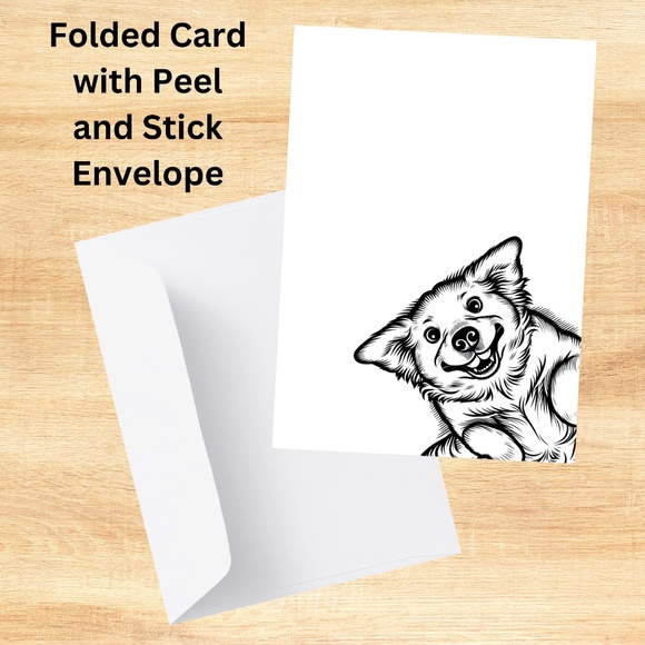 Whimsical Golden Retriever Notecards with Peel and Stick Envelopes - Picture 5 of 9